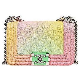 Chanel Rainbow Mini Caviar Boy Bag