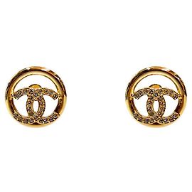 Chanel Circle CC Ohrringe Gold