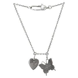 Gucci Bracciale in Argento Cuore Farfalla