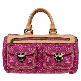 Louis Vuitton Pink Denim Neo Speedy