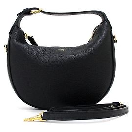 Céline Bolso Tote y Bolso de Hombro Crossbody Tin Lulu en piel de becerro granulada negra