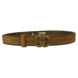 Chanel CC Turnlock Gürtel aus Wildleder