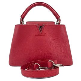 Sac à main Louis Vuitton Parciana Capucines BB en rouge