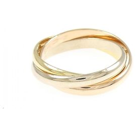 Anel Cartier Trinity em ouro rosa branco e amarelo 18K