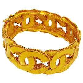 Brazalete Chanel chapado en oro