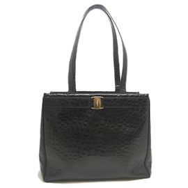 Bolso Tote Salvatore Ferragamo Vara de piel grabada