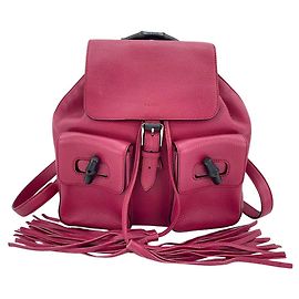 Gucci Rucksack in Rosa mit Quasten