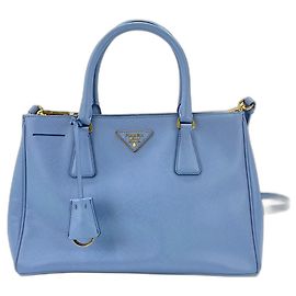 Bolso de hombro/mano Prada Galleria en azul