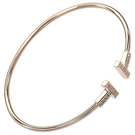 Tiffany & Co. T Wire Oro Rosa 18K con Diamanti