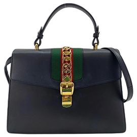 Bolso de mano Gucci Sylvie en Navy