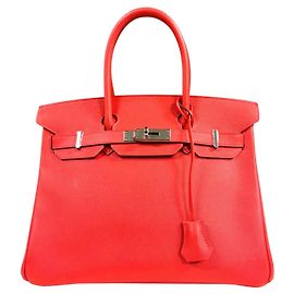 Hermès Borsa Hermes Birkin 30 in pelle Epsom rosa