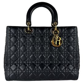 Borsa Christian Dior Lady Large in pelle di agnello