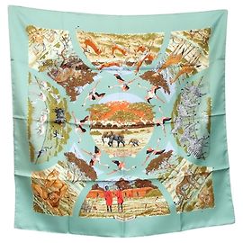 Hermès Foulard di seta Hermes Carre 90 Tanzania