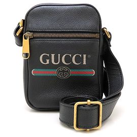 Borsa a tracolla Gucci in vitello nero
