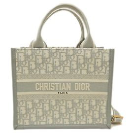 Borsa Tote Christian Dior in vitello grigio