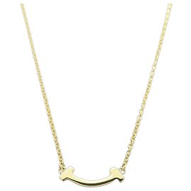 Tiffany & Co Collana Tiffany T Smile Mini in oro giallo 18K