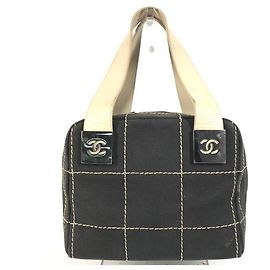 Borsa Mini Boston Chanel Vintage CC Chocolate Bar