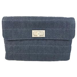 Clutch Chanel 2.55 in denim