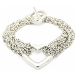 Tiffany & Co Bracciale a catena Tiffany Open Heart con chiusura a T