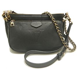 Louis Vuitton Monogram Empreinte Multi Pochette Accessoires Shoulder Bag - Noir