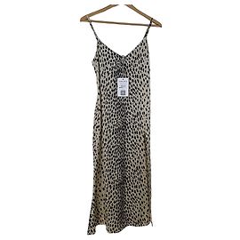 Reformation Midikleid mit Leopardenprint aus Seide