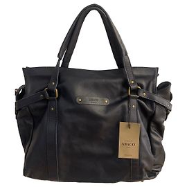 ABACO Paris Handtasche aus marineblauem Leder