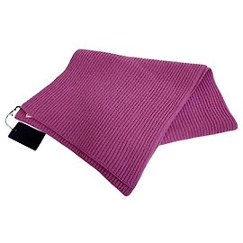 Estola Prada em cashmere e lã rosa