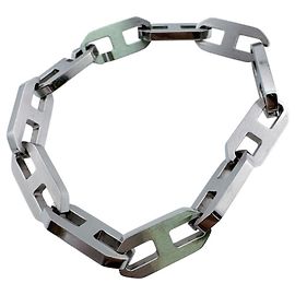 Hermès Bracciale con charm Maillon in argento sterling Hermes