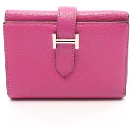 Hermès Hermes Bearn Combination Magnolia Tri-fold Geldbörse