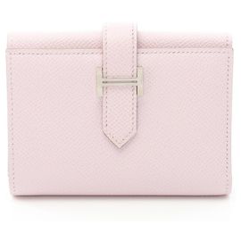 Hermès Hermes Bearn Combination Mauve Pale Tri-fold Geldbörse
