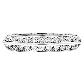 Anello Boucheron "Éternelle Grâce", oro bianco e diamanti.