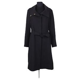 Cerruti 1881 Cerruti Wollmantel Schwarz XL