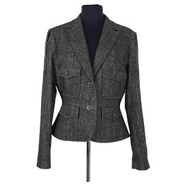 Yves Saint Laurent wool jacket anthracite