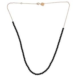 Collana nera Ginette Ny in oro rosa