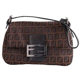 Fendi shoulder bag brown synthetic