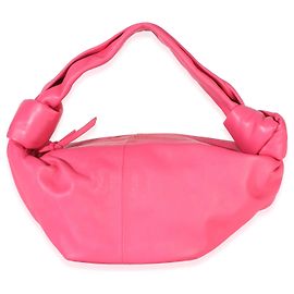 Bottega Veneta Mini Borsa Double Knot in Nappa Rosa