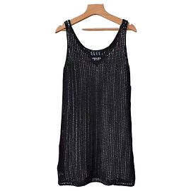Vestido Prada de algodón negro