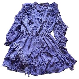 Vestido Ulla Johnson de seda morado