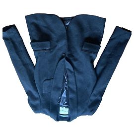 Céline Jacke aus Wolle Schwarz