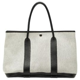 Borsa Tote Garden Party 36 Hermès in Toile e Negonda Grigio