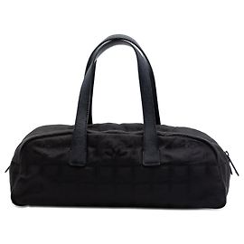 Borsa a mano Chanel New Travel Line in nylon nero