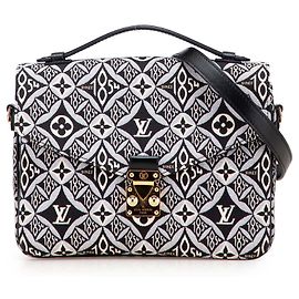 Borsa Louis Vuitton Monogram Jacquard Since 1854 Pochette Metis Nera