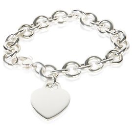 Bracciale con ciondolo a cuore in argento sterling Tiffany & Co.