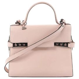 Borsa a mano 2Way Delvaux Tempête MM in pelle Rosa