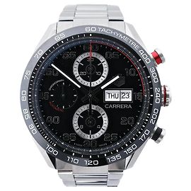 TAG Heuer Carrera CBN2A1AA.BA0643 BRL5610 SS AT Uhr mit schwarzem Zifferblatt