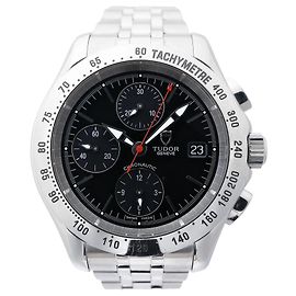 Autre Marque Tudor Chronautic 79380P 832584 SS AT Watch with Black Dial