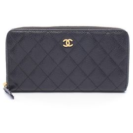 Portafoglio lungo rotondo Chanel Matelassé