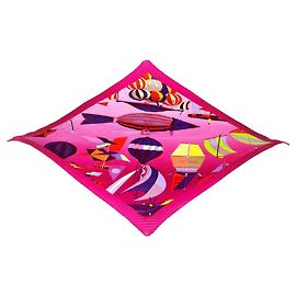 Hermès Sciarpa plissettata HERMES Les Folies du Ciel