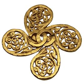 Spilla Fiore Dorato Chanel