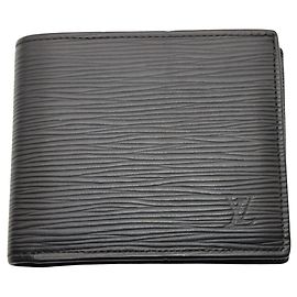 Portafoglio bi-fold da uomo Louis Vuitton Monogram Eclipse